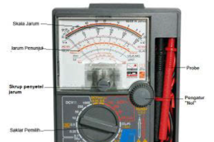 Fungsi Multimeter atau Multitester atau Avometer